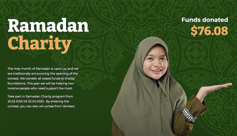 Ventezo Launches Ramadan Charity Program with Exciting Rewards for Traders
